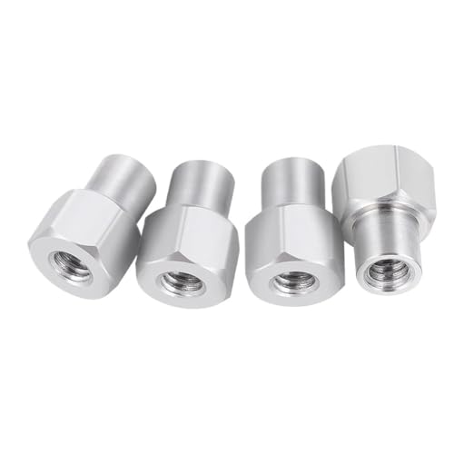 eRgDFS 4pcs Edelstahl verlängertes Rad Sechskantadapter 2mm 3 mm 5 mm 5 mm Kompatibel mit 1 24 -Skala -RC -Autos kompatibel mit SCX24 FCX24M -Upgrade -Teilen(3MM) von eRgDFS