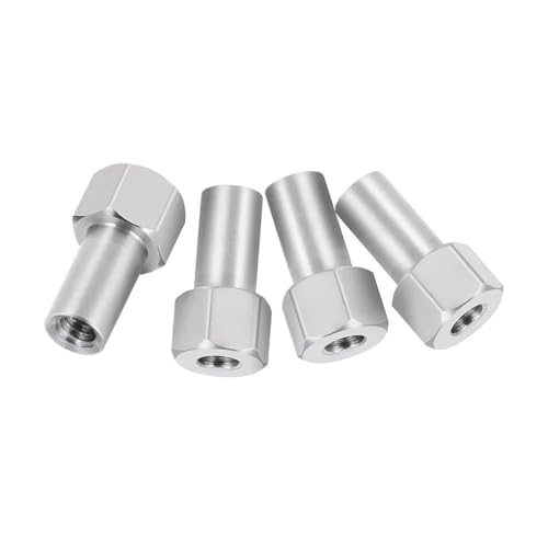 eRgDFS 4pcs Edelstahl verlängertes Rad Sechskantadapter 2mm 3 mm 5 mm 5 mm Kompatibel mit 1 24 -Skala -RC -Autos kompatibel mit SCX24 FCX24M -Upgrade -Teilen(5MM) von eRgDFS