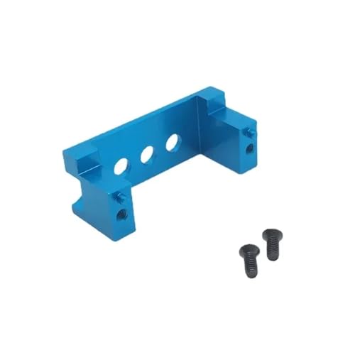 eRgDFS Aluminium-Fernbedienungs-Auto-Servohalterung, kompatibel mit 1/14 1/12 144001 124019 124018(Blue) von eRgDFS