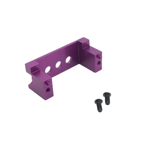 eRgDFS Aluminium-Fernbedienungs-Auto-Servohalterung, kompatibel mit 1/14 1/12 144001 124019 124018(Purple) von eRgDFS