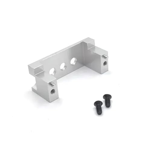 eRgDFS Aluminium-Fernbedienungs-Auto-Servohalterung, kompatibel mit 1/14 1/12 144001 124019 124018(Silver) von eRgDFS