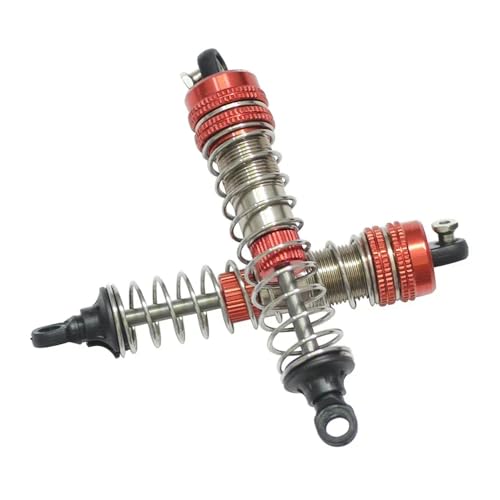 eRgDFS Einstellbarer Metallschockdämpfer Dämpfer kompatibel mit 1 10 -Skala -RC -Autos -LKWs Crawlers Passpitis Gptoys Modelle S911 S912 9115 9116 9120 9125 Ersatzteile(RED) von eRgDFS