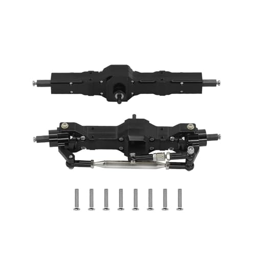 eRgDFS Metall vorne und hinterachse Baugruppe Upgrade Kompatibel mit 1/10 C74 1/16 C14 C24 C34 C54 B14 B24 Feiyu kompatible RC -Auto -Ersatzteile(Black) von eRgDFS