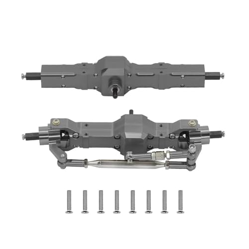 eRgDFS Metall vorne und hinterachse Baugruppe Upgrade Kompatibel mit 1/10 C74 1/16 C14 C24 C34 C54 B14 B24 Feiyu kompatible RC -Auto -Ersatzteile(Dark Grey) von eRgDFS