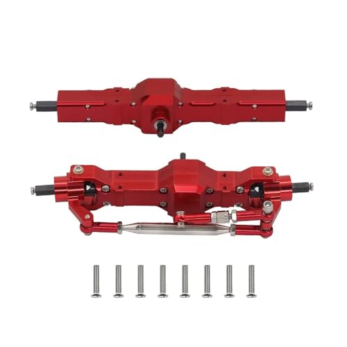 eRgDFS Metall vorne und hinterachse Baugruppe Upgrade Kompatibel mit 1/10 C74 1/16 C14 C24 C34 C54 B14 B24 Feiyu kompatible RC -Auto -Ersatzteile(RED) von eRgDFS