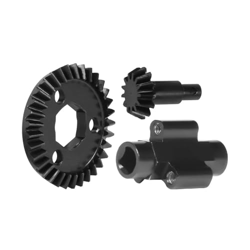 eRgDFS Metallkegelradsatz 33T 13T Achse Differentialspule Upgrade-Teile kompatibel mit 1/18 RC Crawler und ähnlichen Modellen UTB18 Unlimited Trail Buggy(Gear and Spool Set) von eRgDFS