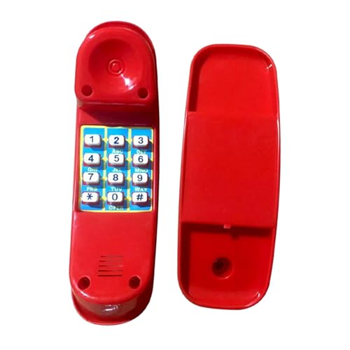 Spielplatz Telefon Spielzeug, Spielzeugtelefone Kindertelefonspielzeug, Geräusche Interaktives Kinderhandy für Spielplatz Garten Telefon Spielhaustelefon, Pädagogisches Telefonspielzeug, Rot Spielplatz Telefon Spielzeug, Spielzeugtelefone Kindertelefonspielzeug, Geräusche Interaktives Kinderhandy für Spielplatz Garten Telefon Spielhaustelefon, Pädagogisches Telefonspielzeug, Rot von eaacaa