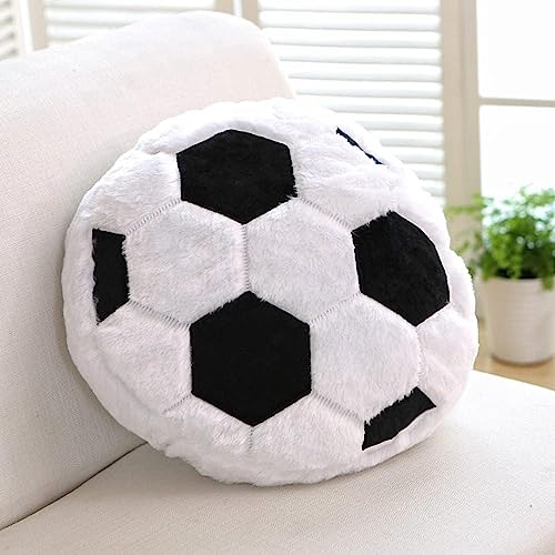 35 cm Flauschige Fußballbälle Plüschkissen, weiches Fußball, Stofftiere, dekoratives Fußball- und Fußball-Kissen, Wurfkissen, Fußball-Plüschpuppe für Heimdekoration, Kinder, großes 35 cm Flauschige Fußballbälle Plüschkissen, weiches Fußball, Stofftiere, dekoratives Fußball- und Fußball-Kissen, Wurfkissen, Fußball-Plüschpuppe für Heimdekoration, Kinder, großes von eamve