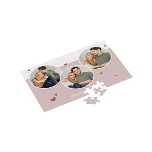 Fotopuzzle individuell selbst gestalten | personalisiert mit Foto + Text | Puzzle | Liebe | Herz | Love | Familie Fotogeschenk (285 x 405 mm) von easyprint