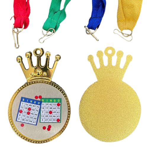 eberin · Medaille Bingo König & Friends – Ideal für Bingo-Turniere, Spieleabende, Vereinsfeiern, Bingoveranstaltungen · personalisierbar mit Wunschtext (Medaille Bingo König) von eberin