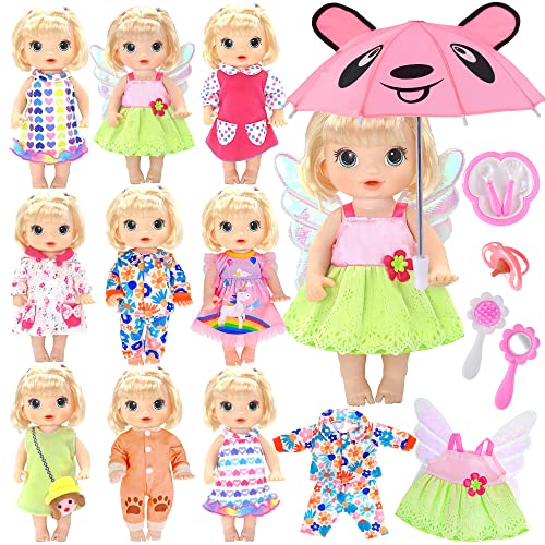 Ebuddy Kleidung und Accessoires für Babypuppen, 16 Stück, für 30,5 cm und 35,6 cm große Puppen Ebuddy Kleidung und Accessoires für Babypuppen, 16 Stück, für 30,5 cm und 35,6 cm große Puppen von ebuddy