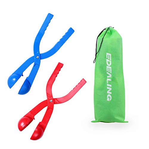 Winter Schneeball Maker Spielzeug, edealing Perfect Outdoor Play Schnee Spielzeug für Kinder Red & Blue - 2 Pack von edealing