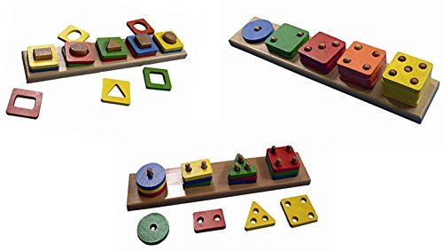 edufun ef00001/2/3 – Lot lehrreich – Konto und Vergleicht. Match-up, Count-up, Shape-up. von edufun