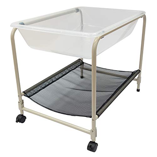 edxeducation Wasserwanne und Schreibtischständer – Schulbedarf für sensorische Spiele – 53 cm hoch – Sand- und Wassertisch – feststellbare Räder und Regal edxeducation Wasserwanne und Schreibtischständer – Schulbedarf für sensorische Spiele – 53 cm hoch – Sand- und Wassertisch – feststellbare Räder und Regal von edxeducation