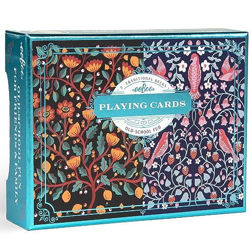 eeBoo Piece & Love: Birds & Flowers Spielkarten – inkl. 2 – 52 Kartendecks, traditionelle Decks mit schönen Kunstwerken und vergoldeten Kanten eeBoo Piece & Love: Birds & Flowers Spielkarten – inkl. 2 – 52 Kartendecks, traditionelle Decks mit schönen Kunstwerken und vergoldeten Kanten von eeBoo Piece & Love