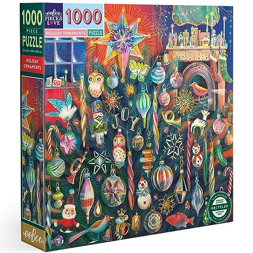 EEBOO - Puzzle 1000 pcs - Holiday Ornaments - (EPZTHYO) von eeBoo