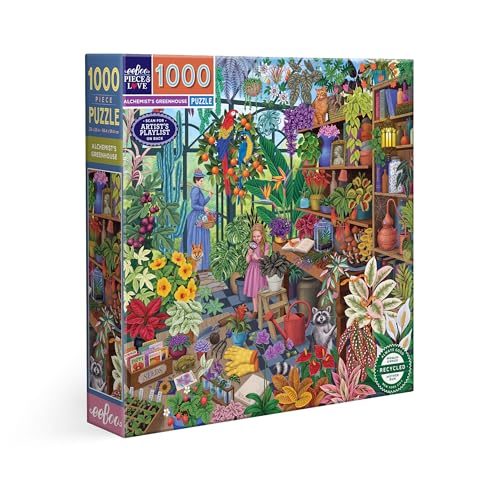 Eeboo Puzzle 1000 Teile Alchemist's Greenhouse – Puzzle für Erwachsene 1000 Teile – Maße 58,5 cm x 58,5 cm Eeboo Puzzle 1000 Teile Alchemist's Greenhouse – Puzzle für Erwachsene 1000 Teile – Maße 58,5 cm x 58,5 cm von eeBoo