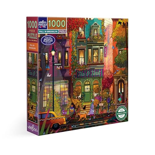 Eeboo - Puzzle 1000 Teile Herbst in Brooklyn – Puzzle für Erwachsene, 1000 Teile aus Karton – Maße 58,5 cm x 58,5 cm Eeboo - Puzzle 1000 Teile Herbst in Brooklyn – Puzzle für Erwachsene, 1000 Teile aus Karton – Maße 58,5 cm x 58,5 cm von eeBoo