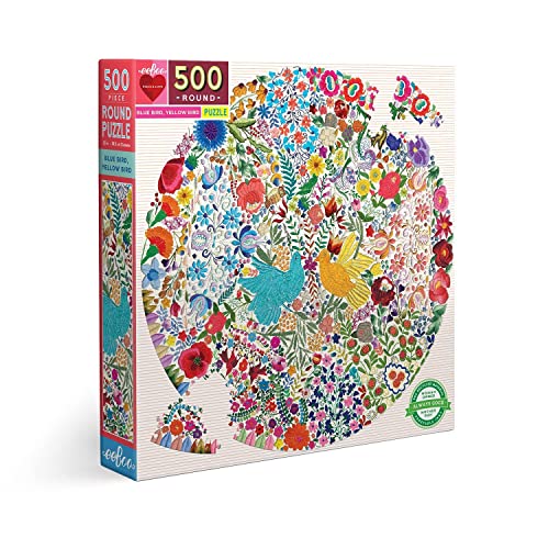 Eeboo - Rundes Puzzle, Mehrfarbig (PZFBYD) von eeBoo