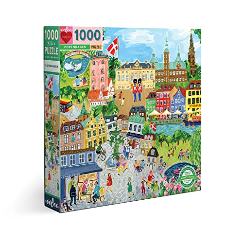 eeBoo Puzzle carré 1000 pièces : Copenhague von eeBoo
