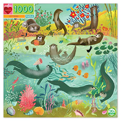 eeBoo Otters 1000-teiliges quadratisches Puzzlespiel für Erwachsene, „Piece and Love“ eeBoo Otters 1000-teiliges quadratisches Puzzlespiel für Erwachsene, „Piece and Love“ von eeBoo