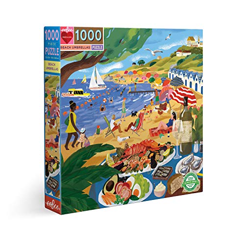eeBoo PZTBUM Puzzle carré de pièces Pour adultes-Piece and Love Umbrella Lucia, Beach Umbrellas, Erwachsene, 1000 Teile aus recyceltem Karton, 1 EA eeBoo PZTBUM Puzzle carré de pièces Pour adultes-Piece and Love Umbrella Lucia, Beach Umbrellas, Erwachsene, 1000 Teile aus recyceltem Karton, 1 EA von eeBoo
