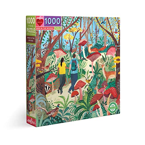 eeBoo PZTHKW Hike in The Woods – Puzzle 1000 Teile aus recyceltem Karton von eeBoo