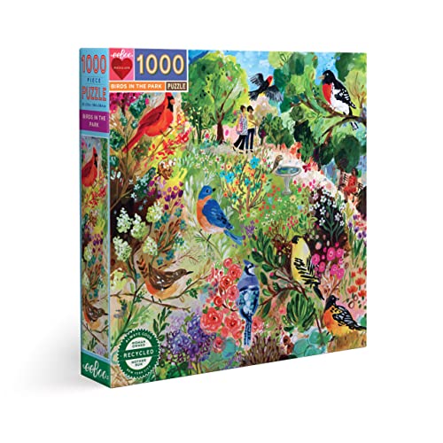 eeBoo - Puzzle 1000 pcs - Birds in The Park - (EPZTBPK) von eeBoo