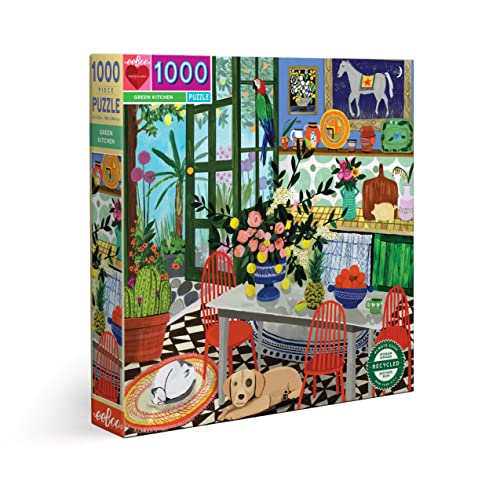 eeBoo - Puzzle 1000 pcs - Green Kitchen - (EPZTGNK) von eeBoo