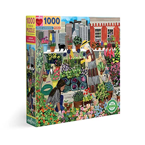 eeBoo Puzzle carré 1000 pièces : Jardinage Urbain von eeBoo