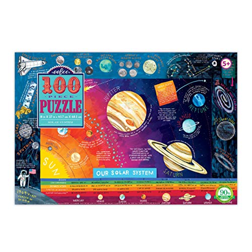 eeBoo Puzzle mit Sonnensystem, 100 Teilen von eeBoo