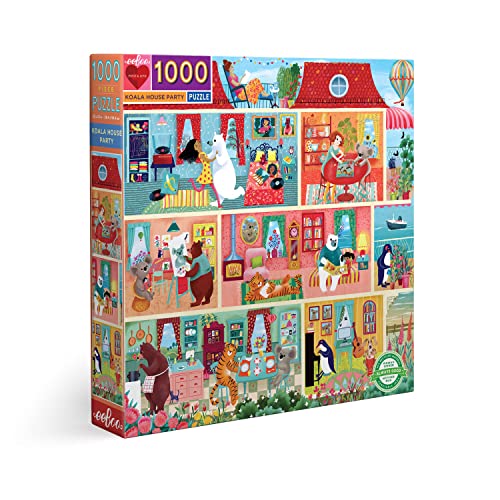 eeBoo: Piece and Love Koala House Party 1000 Teile Quadrat Erwachsene Puzzle Puzzle Puzzle für Erwachsene und Familien, glänzende, stabile Teile und minimaler Puzzlestaub eeBoo: Piece and Love Koala House Party 1000 Teile Quadrat Erwachsene Puzzle Puzzle Puzzle für Erwachsene und Familien, glänzende, stabile Teile und minimaler Puzzlestaub von eeBoo