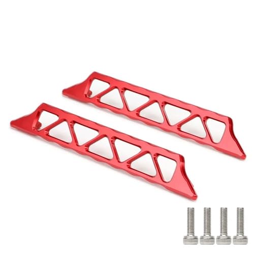 2 Stück Aluminiumlegierung #7723 Side Trail Nerf Bars for RC Crawler Car for Tra-xxas 1/5 for XM-axx for X-Maxx 6S 77076-4 8S 77086-4(Rood) von eejinwen