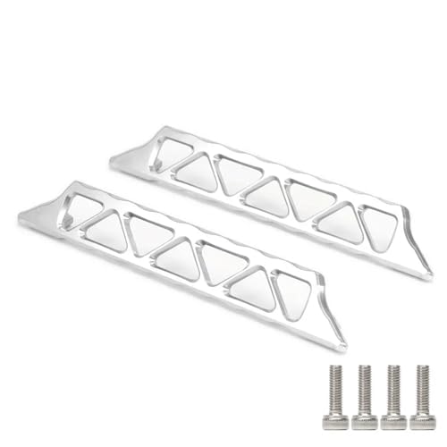 2 Stück Aluminiumlegierung #7723 Side Trail Nerf Bars for RC Crawler Car for Tra-xxas 1/5 for XM-axx for X-Maxx 6S 77076-4 8S 77086-4(Silver) von eejinwen
