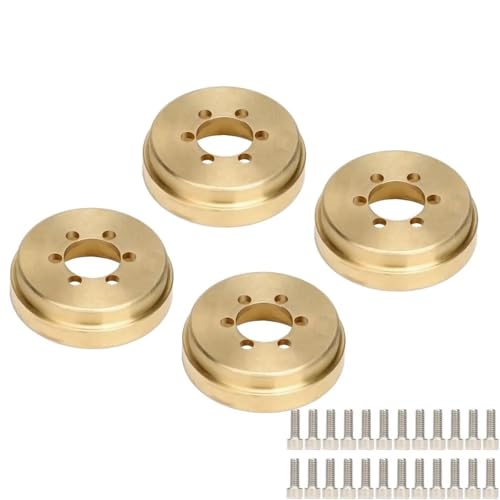 63/66g Messing Heavy Duty Balancing Gegengewichte for RC Crawler Rock Car 1/10 1.9 "2.2" TRX4 Axial SCX10 90046 D90 TF2(66g 4PCS) von eejinwen