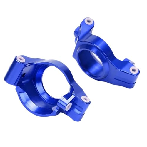 7732 Aluminium Front C Hub Caster blöcke for RC Crawler Auto for Tra-xxas 1/5 for XM-axx for X-Maxx 77076-4 77086-4(Blauw) von eejinwen