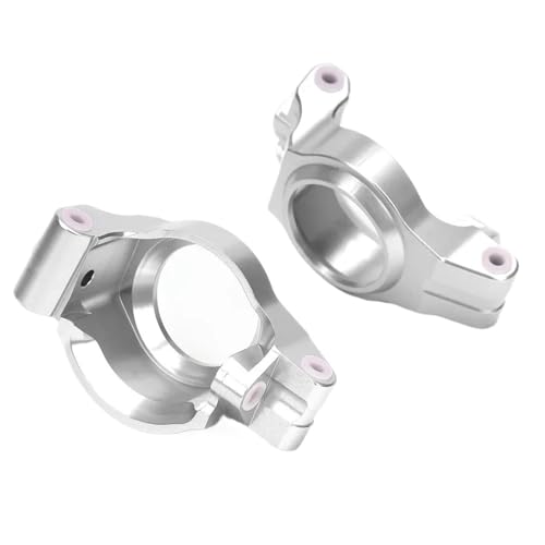 7732 Aluminium Front C Hub Caster blöcke for RC Crawler Auto for Tra-xxas 1/5 for XM-axx for X-Maxx 77076-4 77086-4(Silver) von eejinwen