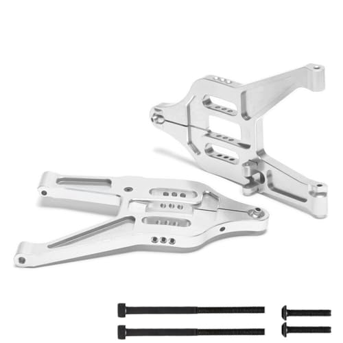 Aluminium #8532#8533 Front Lower Suspension Arm Update Teile for 1/7 RC Auto for Tra-xxas for UDR for Unli-mited for des-ERT for Racer 85076(Silver) von eejinwen