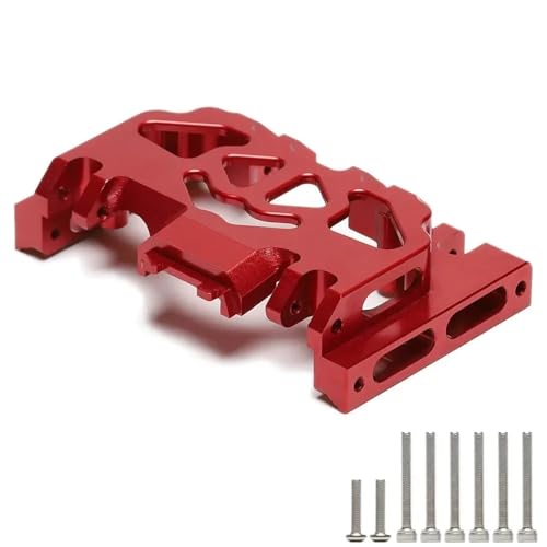 Aluminium 91MM Medium Getriebe Box Chassis Basis 8238 for RC Auto for Trax-xas TRX4 Unmontiert Kit TRX6 for Defe-nder G500 Ford(Rood) von eejinwen