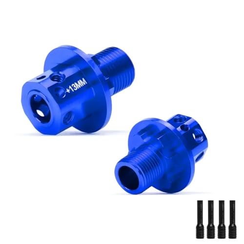 Aluminium Verlängert Rad Hex(+13MM) AR310484 310592 Upgrade Teil for 1/8 RC Auto for ARR-MA 1/7 for FIRET-EAM 6S for KRA-ton(Blue 2Pcs) von eejinwen