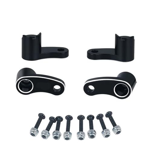 Aluminium Vorne Hinten Suspension Halterung Schock Türme Montieren Upgrades Teile for 1/18 RC Crawler Auto for Tra-xxas TRX4M von eejinwen