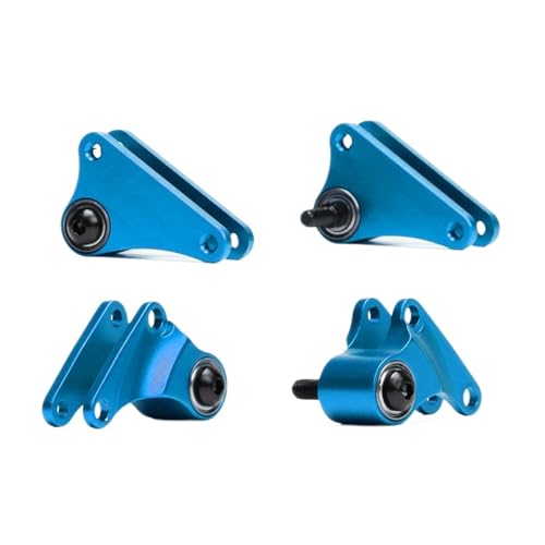 Aluminium Vorne und Hinten Kipphebel Set #7158 for RC for Tra-xxas 1/16 for Sum-mit 72054 for E-Revo 71076-3 for SLA-sh 70054(Blauw) von eejinwen