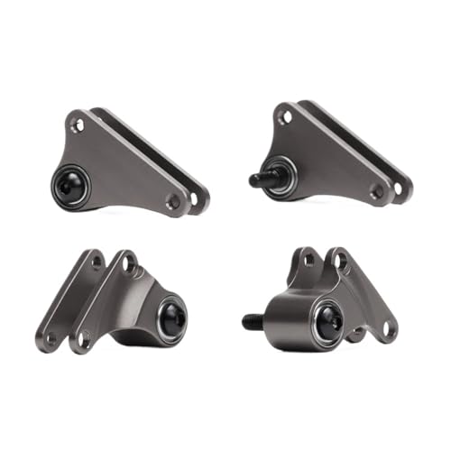 Aluminium Vorne und Hinten Kipphebel Set #7158 for RC for Tra-xxas 1/16 for Sum-mit 72054 for E-Revo 71076-3 for SLA-sh 70054(Gray) von eejinwen