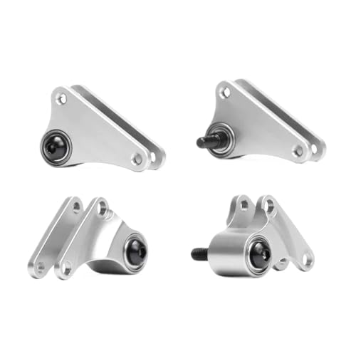 Aluminium Vorne und Hinten Kipphebel Set #7158 for RC for Tra-xxas 1/16 for Sum-mit 72054 for E-Revo 71076-3 for SLA-sh 70054(Silver) von eejinwen