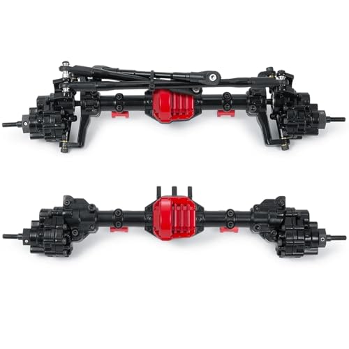 Aluminiumlegierung-Portalachse vorne und hinten for Ax-ial SCX10 II 90047 90046 1/10 RC Rock Crawler Auto-Upgrade-Teile(Set) von eejinwen