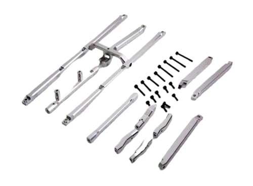 CNC Aluminium Legierung Chassis Top Brace Verstärkung Kit for 1/5 for Tra-xxas for Xm-axx for X-maxx RC Upgrade Teile Zubehör(White) von eejinwen