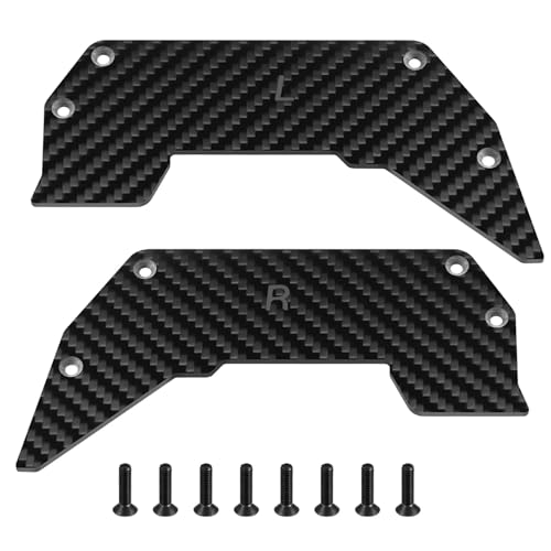 Carbon Fiber Air Dam Diffusor Rad Abdeckungen Front Suspension Platte for A-rrma 1/7 for Infra-ction 6S BLX V2 Upgrade Teile von eejinwen