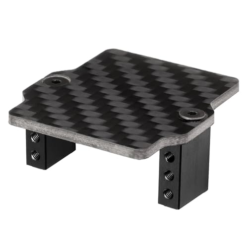 Carbon Fiber Servo Halterung for 1/18 for Gra-nite for Grom 1/14 for Moj-ave for Me-ga 380 RC Auto Empfänger Halter Upgrade Zubehör(Zwart) von eejinwen