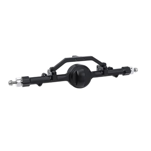 D90 CNC Aluminium Legierung Vorne Hinterachse Komplette Set for 1/10 RC Crawler RC4WD for Gela-nde II TF2 D110 for Yota II Gerade Achsen(Rear Axle Black) von eejinwen