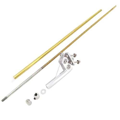Flexible Antriebswelle for RC-Boote, for Sti-nger, for Strebe, 4,76 mm, 3/16 Zoll, Flexkabel, 40 mm Propeller, for elektrisches Nitro-RC-Schnellboot, for Mono, for Vee, for Oval(Package 2) von eejinwen